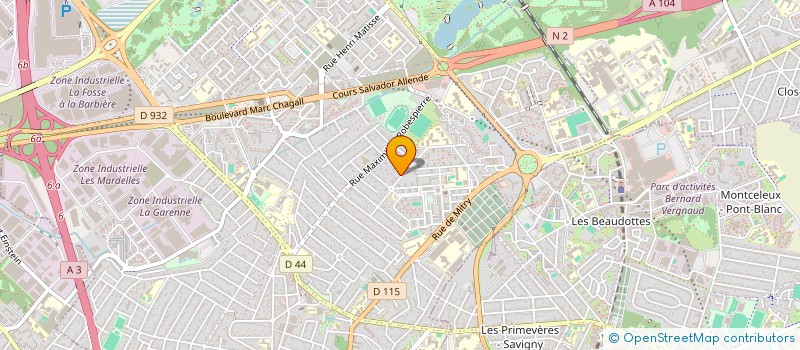 localisation de l'entreprise MADAME MOUMINATOU DIALLO  AULNAY-SOUS-BOIS