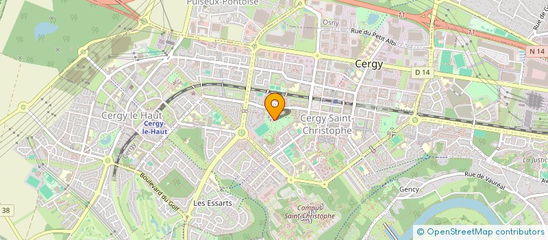 localisation de l'entreprise MADAME MOUMINATOU INOUSSA BOURAIMA  CERGY