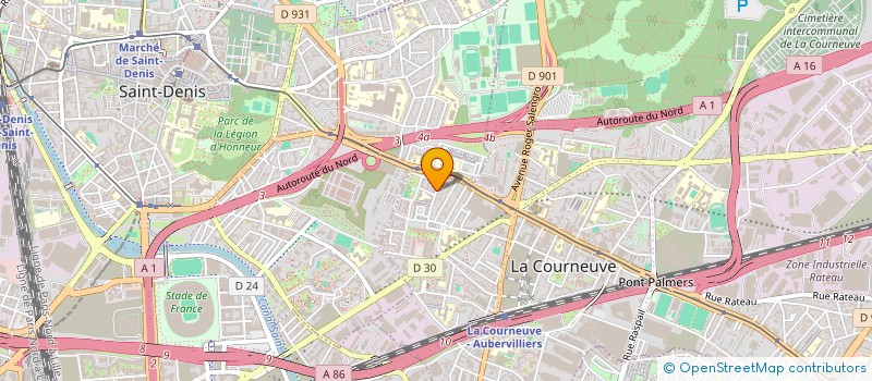 localisation de l'entreprise MADAME MOUMINE DIABY à LA COURNEUVE