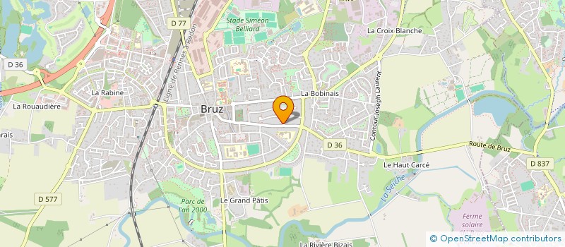 localisation de l'entreprise MADAME MOUNA ABBASSI  BRUZ