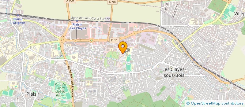 localisation de l'entreprise MADAME MOUNA BEN SASSI  LES CLAYES-SOUS-BOIS