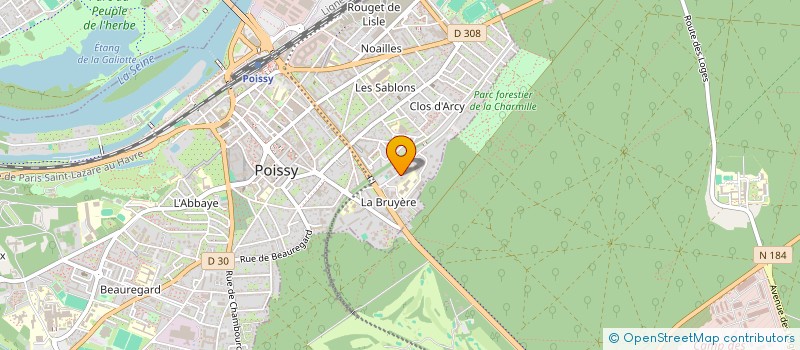 localisation de l'entreprise MADAME MOUNA BENOIS  POISSY