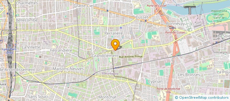 localisation de l'entreprise MADAME MOUNA BOURENANE  VILLEURBANNE