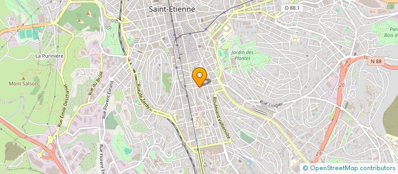 localisation de l'entreprise MADAME MOUNA CHERIF  SAINT-ETIENNE