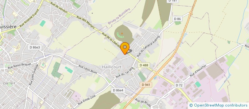 localisation de l'entreprise MADAME MOUNA DAOUDI  HAILLICOURT