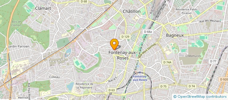 localisation de l'entreprise MADAME MOUNA DJEROUNI à FONTENAY-AUX-ROSES