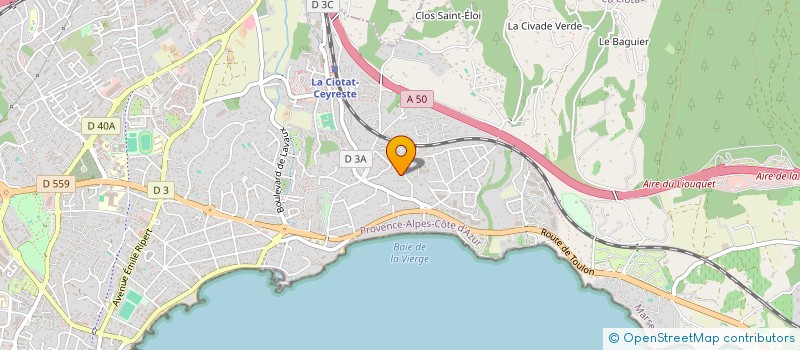 localisation de l'entreprise MADAME MOUNA EL HADJAM à LA CIOTAT