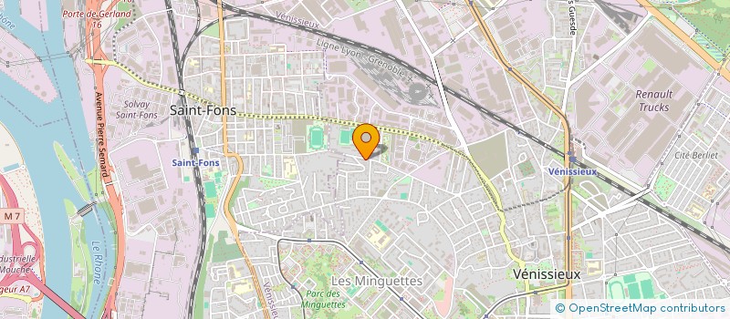 localisation de l'entreprise MADAME MOUNA EL KATTANY  VENISSIEUX