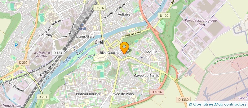 localisation de l'entreprise MADAME MOUNA ESSAFOUI  CREIL