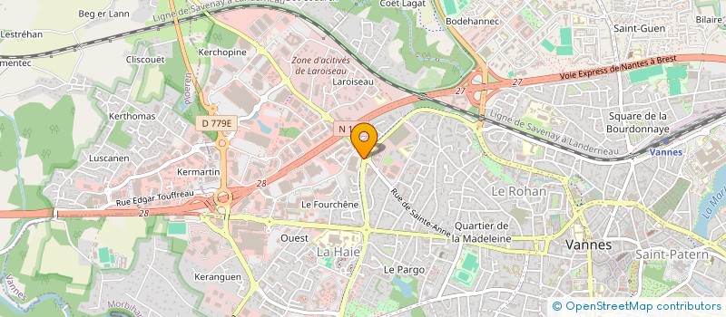 localisation de l'entreprise MADAME MOUNA HADJ-AISSA à VANNES