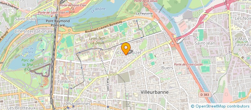 localisation de l'entreprise MADAME MOUNA HASNAOUI  VILLEURBANNE