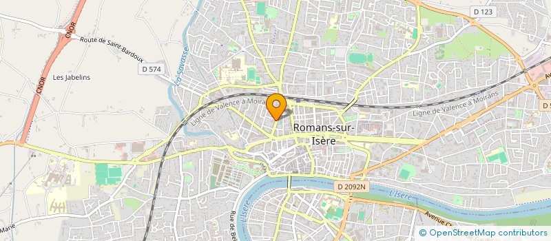 localisation de l'entreprise MADAME MOUNA JAMAI  ROMANS-SUR-ISERE