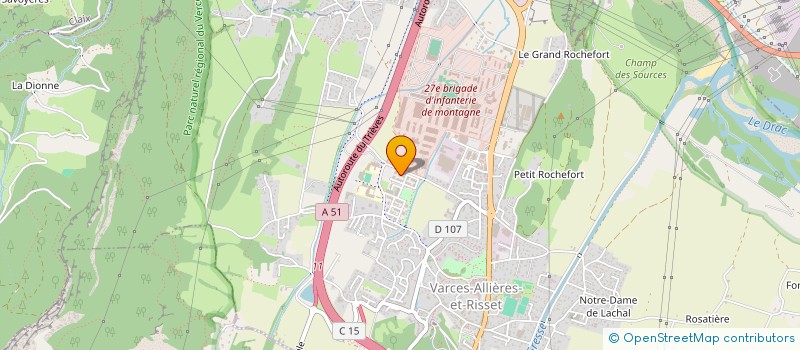 localisation de l'entreprise MADAME MOUNA KERRACH  VARCES-ALLIERES-ET-RISSET