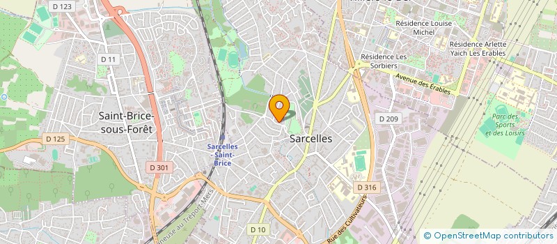 localisation de l'entreprise MADAME MOUNA MARGI à SARCELLES