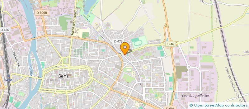 localisation de l'entreprise MADAME MOUNA MESSAOUDI  SENS