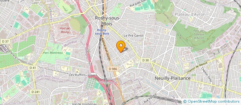 localisation de l'entreprise MADAME MOUNA MOUSSA à ROSNY-SOUS-BOIS