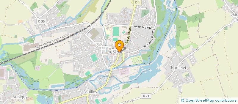 localisation de l'entreprise MADAME MOUNA MOUSSAILLEH à CORBIE