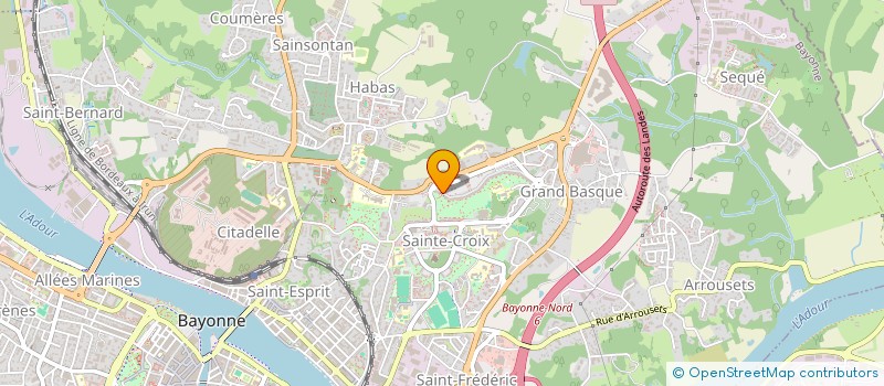 localisation de l'entreprise MADAME MOUNA OUMLAZ  BAYONNE