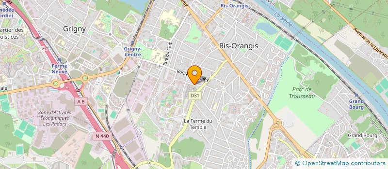 localisation de l'entreprise MADAME MOUNA ROUABHI  RIS-ORANGIS