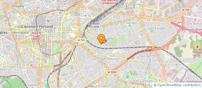 localisation de l'entreprise MADAME MOUNA ZAHOUD  CLERMONT-FERRAND