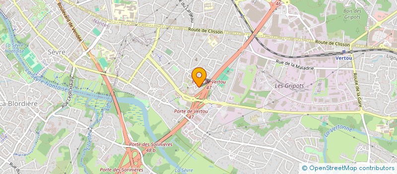 localisation de l'entreprise MADAME MOUNA ZNAIDI  VERTOU