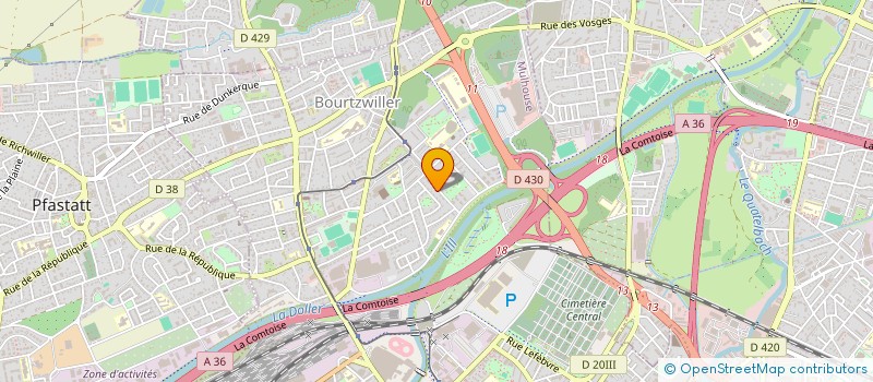 localisation de l'entreprise MADAME MOUNIA BAHRI  MULHOUSE