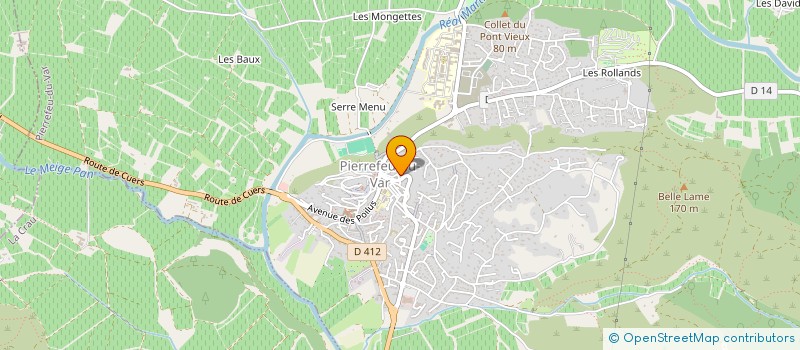 localisation de l'entreprise MADAME MOUNIA BAKKALI  PIERREFEU-DU-VAR