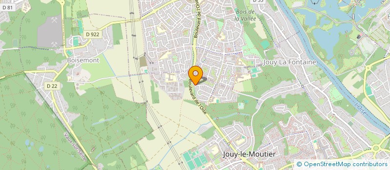 localisation de l'entreprise MADAME MOUNIA BELBOUAB  JOUY-LE-MOUTIER