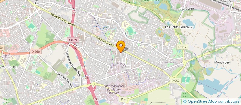 localisation de l'entreprise MADAME MOUNIA BEN TAHIR  TRELAZE