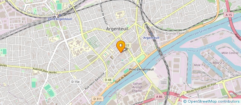 localisation de l'entreprise MADAME MOUNIA BENCHADLIA  ARGENTEUIL