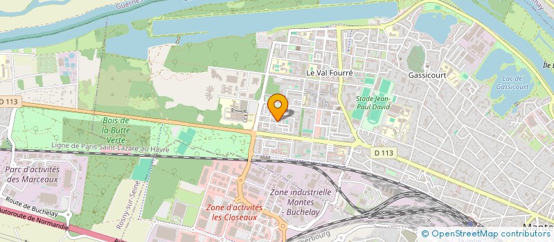 localisation de l'entreprise MADAME MOUNIA BENHADDOU  MANTES-LA-JOLIE