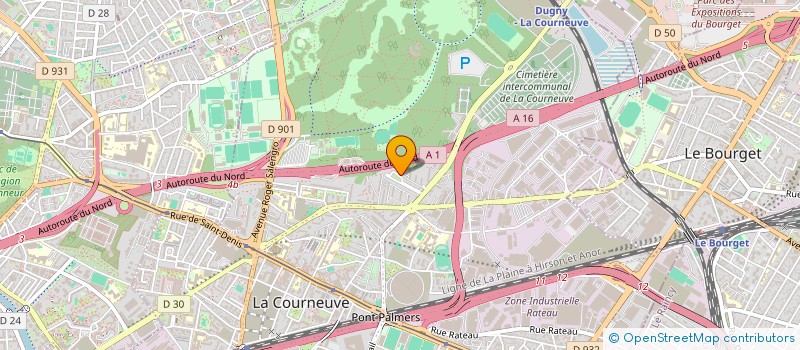 localisation de l'entreprise MADAME MOUNIA BENSELAMA à LA COURNEUVE