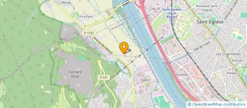 localisation de l'entreprise MADAME MOUNIA DERBAL  SASSENAGE