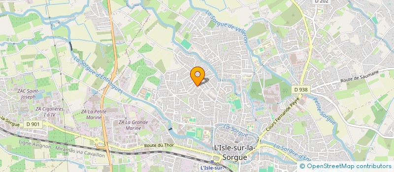 localisation de l'entreprise MADAME MOUNIA DERRAZ  L'ISLE-SUR-LA-SORGUE