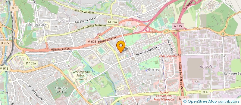 localisation de l'entreprise MADAME MOUNIA ESSRHIR  METZ