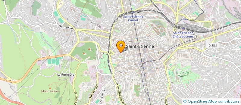 localisation de l'entreprise MADAME MOUNIA HADID  SAINT-ETIENNE