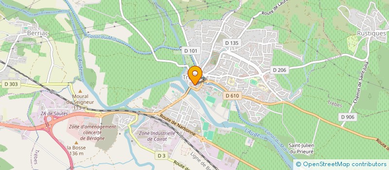 localisation de l'entreprise MADAME MOUNIA HAMMOUTI  TREBES