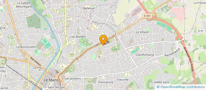 localisation de l'entreprise MADAME MOUNIA IDIR  LE MANS