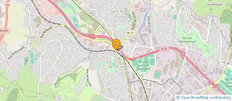 localisation de l'entreprise MADAME MOUNIA JOUANE  SAINT-ETIENNE