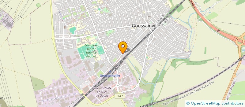 localisation de l'entreprise MADAME MOUNIA LEHSSINI  GOUSSAINVILLE