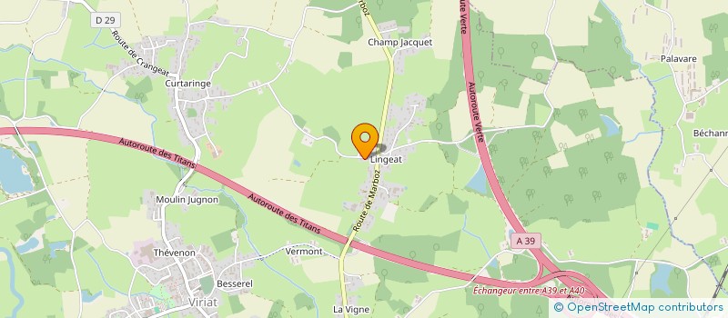 localisation de l'entreprise MADAME MOUNIA MAKHLOUF  VIRIAT