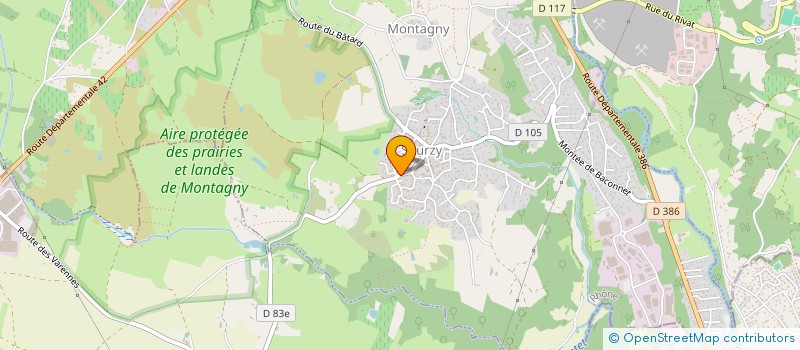 localisation de l'entreprise MADAME MOUNIA MAZIANE  MONTAGNY