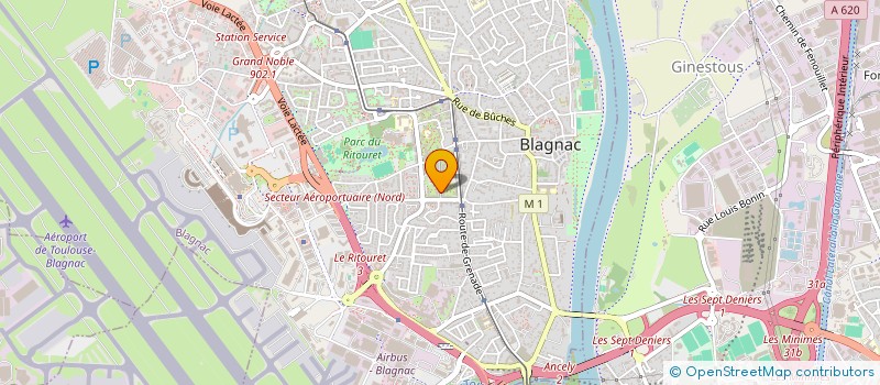 localisation de l'entreprise MADAME MOUNIA TALEB  BLAGNAC