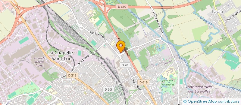 localisation de l'entreprise MADAME MOUNIA TALHAOUI à LA CHAPELLE-SAINT-LUC