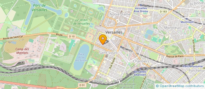 localisation de l'entreprise MADAME MOUNIRA BOUDERBALA à VERSAILLES
