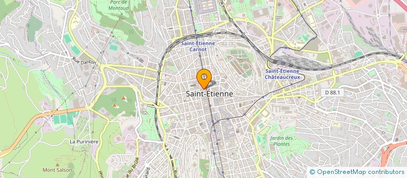 localisation de l'entreprise MADAME MOUNIRA LYAZIDI  SAINT-ETIENNE