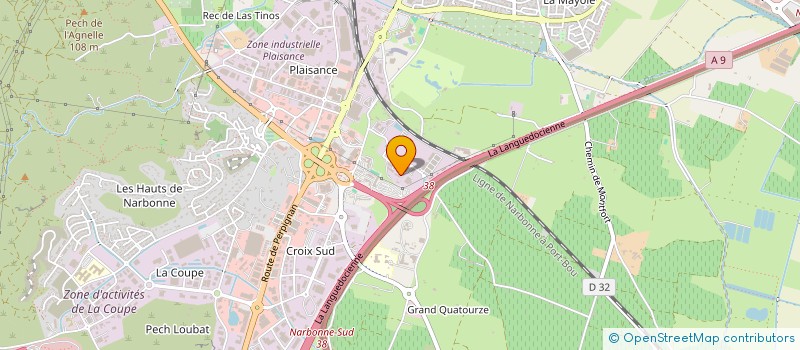 localisation de l'entreprise MADAME MOUNNIA KHAMASSI  NARBONNE