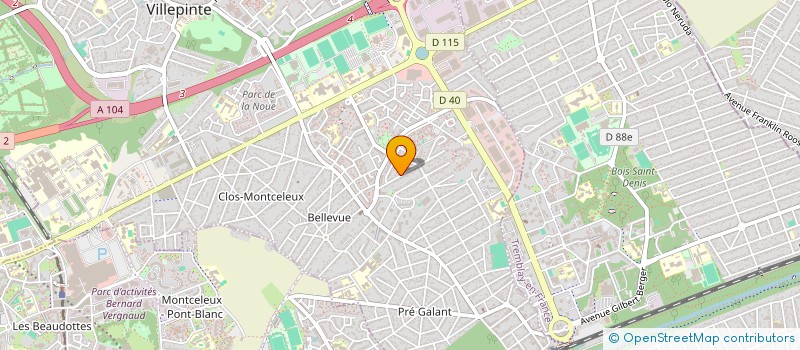 localisation de l'entreprise MADAME MOUTIATOU AMAKPE KAYODE à VILLEPINTE