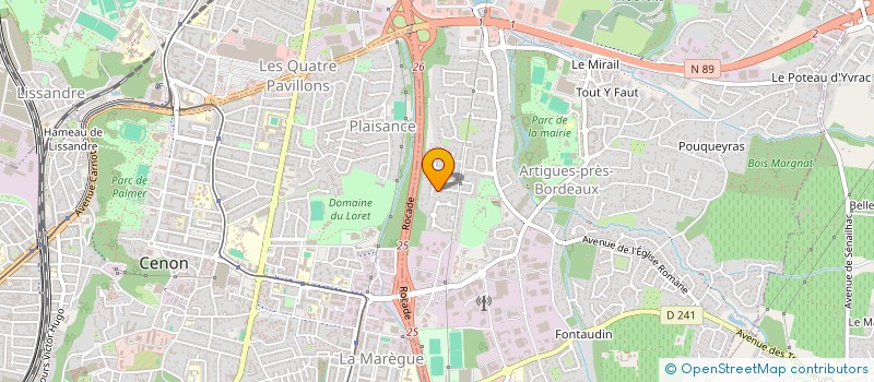 localisation de l'entreprise MADAME MRUIELLE FACHAUX  ARTIGUES-PRES-BORDEAUX