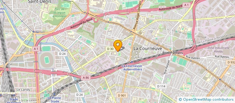 localisation de l'entreprise MADAME MST JULI à LA COURNEUVE